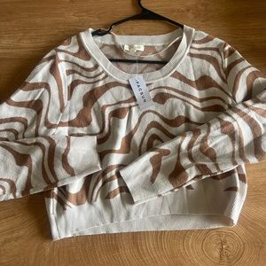 NWT cropped pacsun sweater